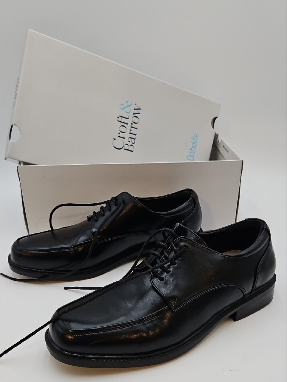 croft & barrow Black Men's Shoes CBCRAVEN 8.5  Ortholite Comfort Foam Insoles